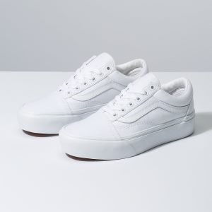 Vans Bayan Spor Ayakkabı Old Skool Platform Beyaz | 61443-452